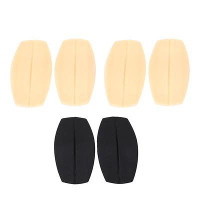 3 Pairs Bra Strap Pads Silicone Non Slip Shoulder Cushions Holder Skin Color and Black