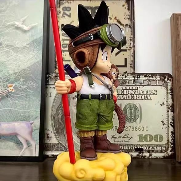 Dragon Ball GK Monkey Goku Figure Title Page Flight Suit Original Color Version Model Cute Ornament Anime Peripheral