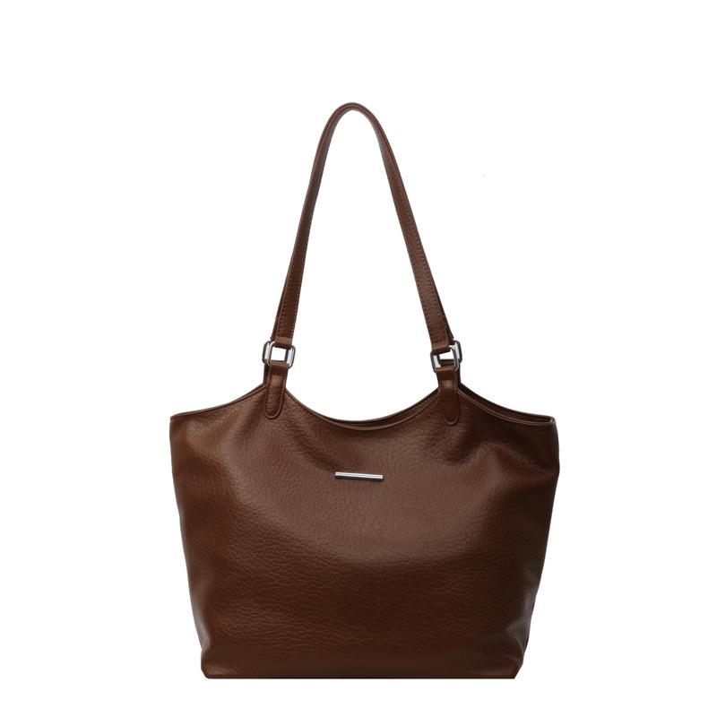 Retro handbag bag texture large capacity women's bag new simple commuter bag fashion shoulder armpit bag