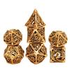DND Dice Set, Metal Dice, Dungeons and Dragons Dice Gift, Polyhedral Dice Set, Roleplaying Dice, D20 Hollow Polyhedral Dice Set for Dungeons and Drago