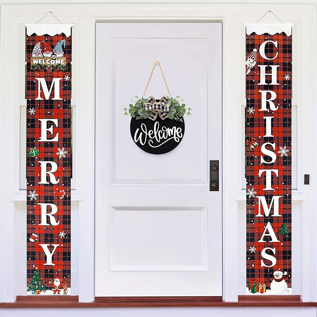 Welcome Door Sign Black Color Wreath Round Shape Hanging Welcome Doorplate for Home