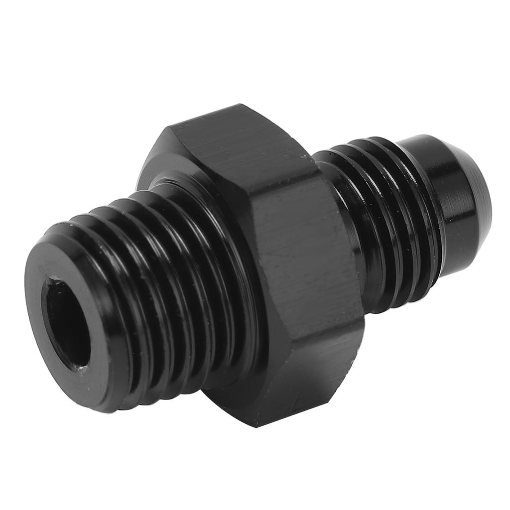 Fuel Line Fitting 4 AN To 1 4 NPT Black Anodized 6061‑T6 Aluminum Automobile Accessory