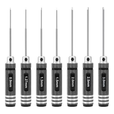 Accuracy Hex Screwdriver Set For Hobbyist Models Sturdy High Speed Steel Accuracy Hex Driver Comfortable Grip Screwdriver