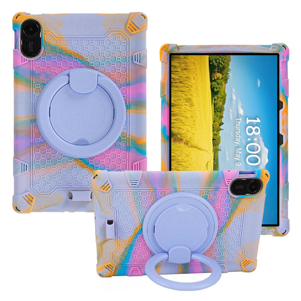 

Для Xiaomi Redmi Pad 2 Чохол Обертова підставка Силіконова накладка для планшета Colorful Purple