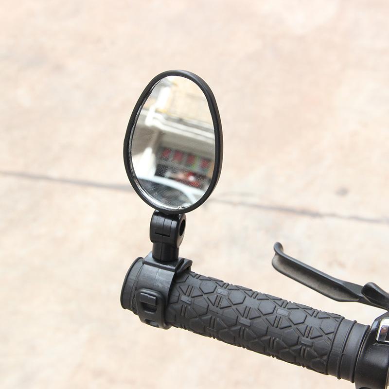 1/2pcs Bike Oval Rearview Mirror 360 Degree Rotation Adjustable Rear View Mirror Bicycle Handlebar Mirrors for Electric Scooter