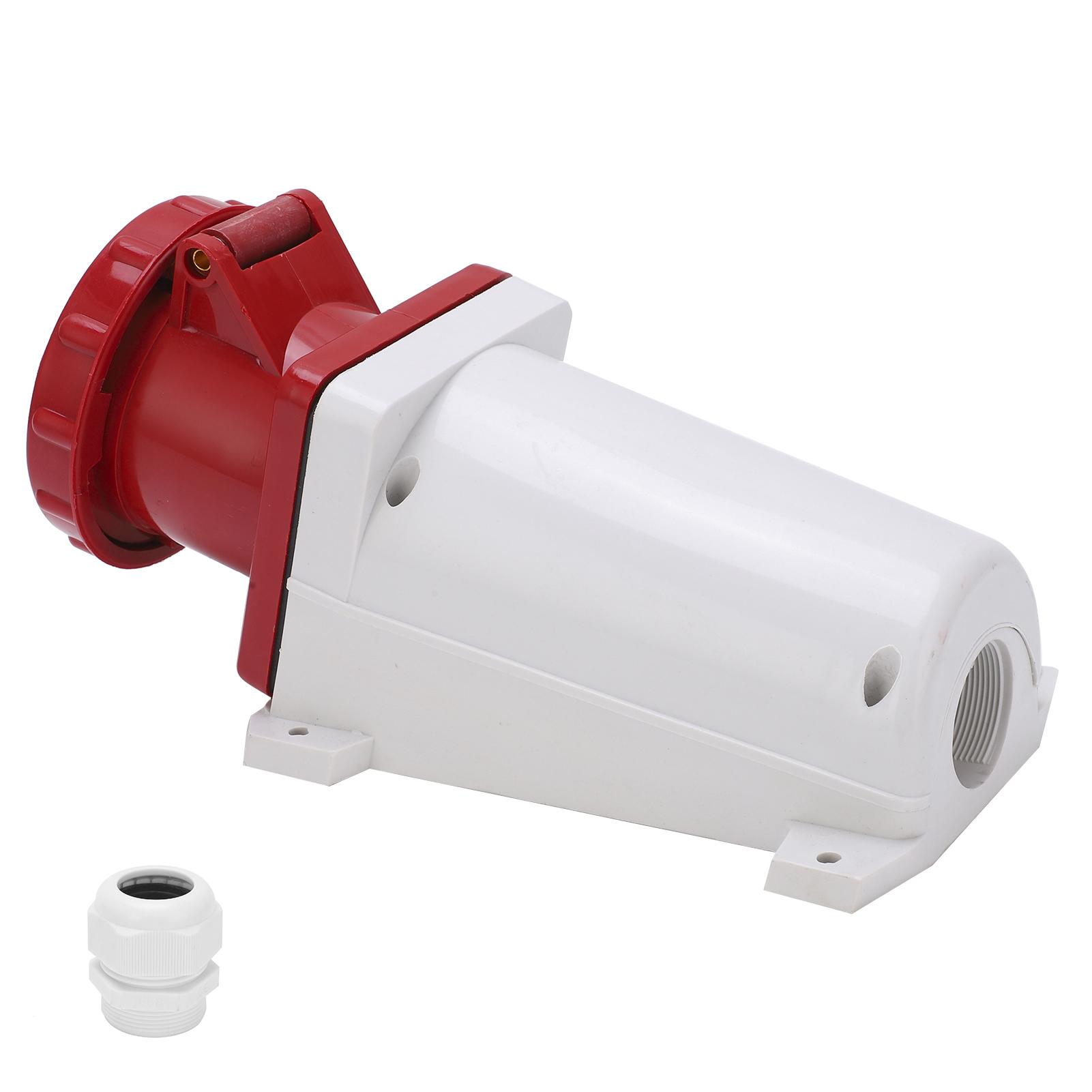 

Industrial Plug 380415V 63A 5Pin 3P+N+E IP67 Waterproof Fixed Surface Mounted for Construction Site