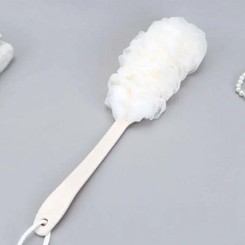 Bathroom Cleaning Tools Long Handle Bath Brush Back Bath Shower Scrubber Body Soft Mesh Scrub Puff Clean Bath Back Brush