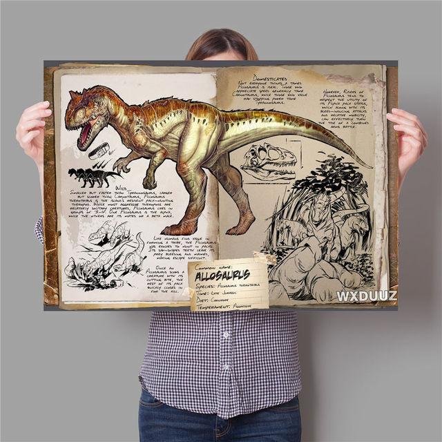 Retro Dinosaurier Schlange Phoenix Tiger Wandkunst Ölgemälde Dekoration Poster