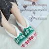 American Style Lambswool Non-Slip Indoor Slipper Socks for Adults - Winter Velvet Floor Socks