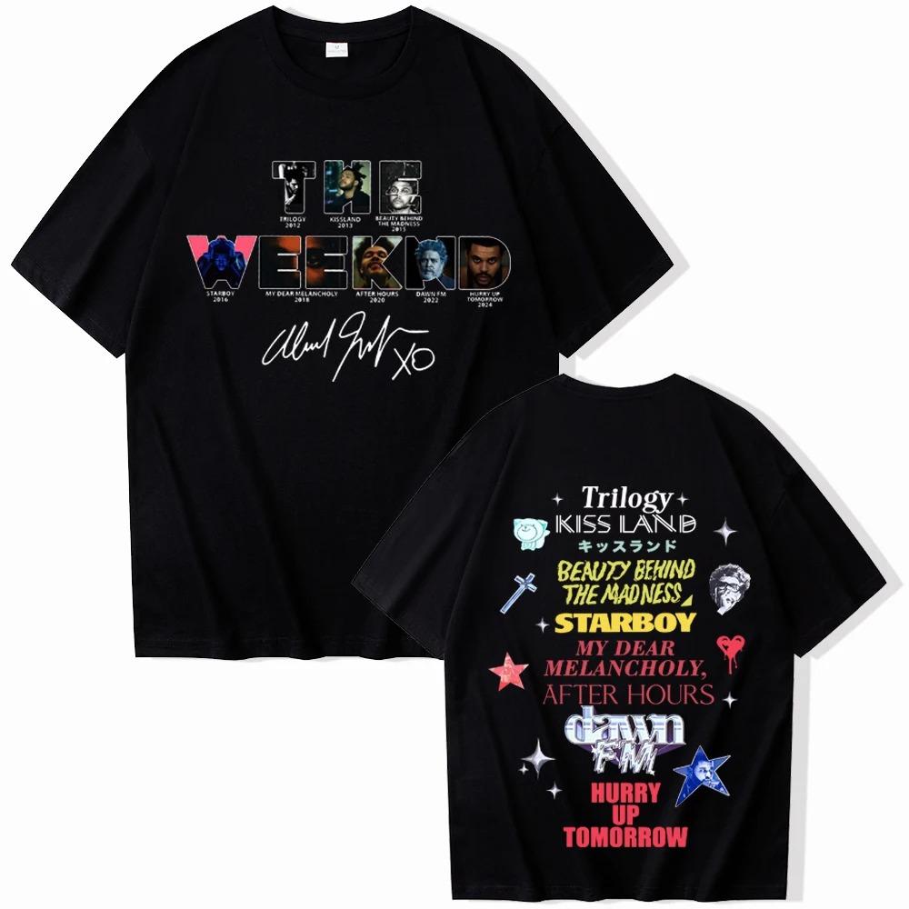 

2026 The Weekndd Album Hurry Up Tomorrow T-Shirts Man Women Summer Casual O-Neck Short Sleeve Shirts Y2k Short Sleeves Classic 4XL