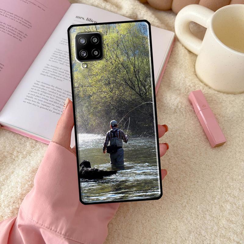 Hunting Animal and Fishing Man For Samsung Galaxy A06 A16 A26 A36 A56 A52 A53 A33 A13 A34 A54 A14 A15 A35 A55 A22 A32 Case