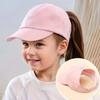 High Ponytail Children's Baseball Cap Love Heart Embroidery Baby Peaked Cap Kids Sun Hat  Playing