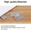 Plastic Furniture Levelers - Transparent Wedge Shims for Uneven Surfaces, Rubber Texture, Matte Finish, Cuttable Hard Table Pads for Doors and Floors