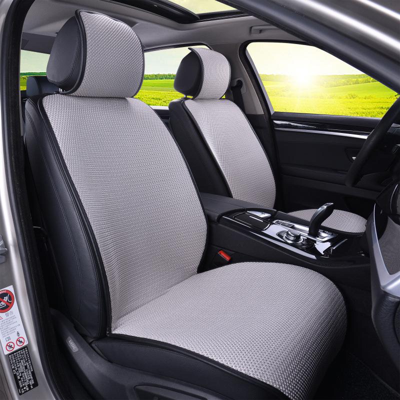 

Popular Non-Slip Ice Silk Car Seat Cushion Set - Breathable, Cool, Free-tie, All Seasons