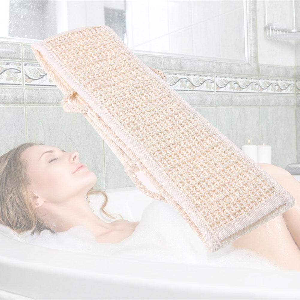 Men and Women Bath Towel Deep Clean Bath Shower Scrubber Relax Your Body Body Brush with Handle Exfoliating