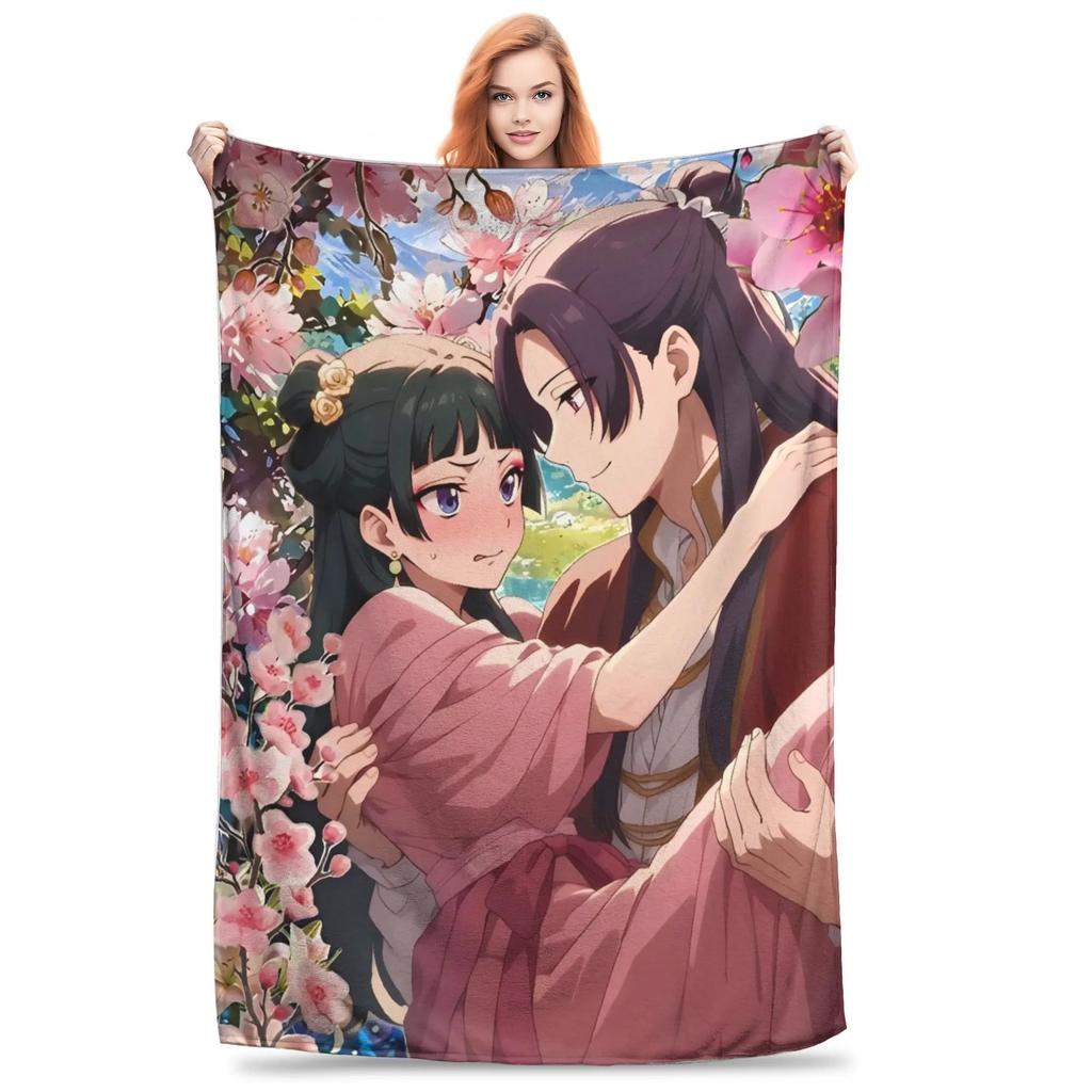 Super Warme Decke The Apothecary Diaries Maomao Aufdruck für den Winter Perfekt für Couch Sessel Sofa Bett Kinderfreundlich