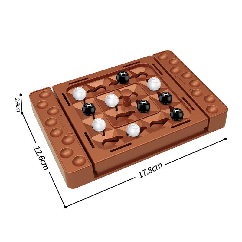 Interactive Touch Flip Black White Chess Parent-Child Intelligent Tabletop Board Games Montessori Track