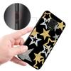 Case for Xiaomi Redmi Note 12 9S 8 10 11 Pro 10C 9C 9A 8T 8A 10S 11T 11E 9T 9i Black Silicone Phone Cover Stars Five-Pointed
