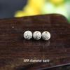 Star and Moon Bodhi Beads: Pure White High-Density 108 Bead Bracelet for DIY Prayer Accessories