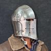 Barbuta Knight Helmet 18g Mild Steel Medieval Warrior Armor LARP Cosplay Costume Barbuta Visored Warrior Helmet