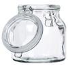 Patent Glass Kitchen Container Jar with Food Clip 2.4L