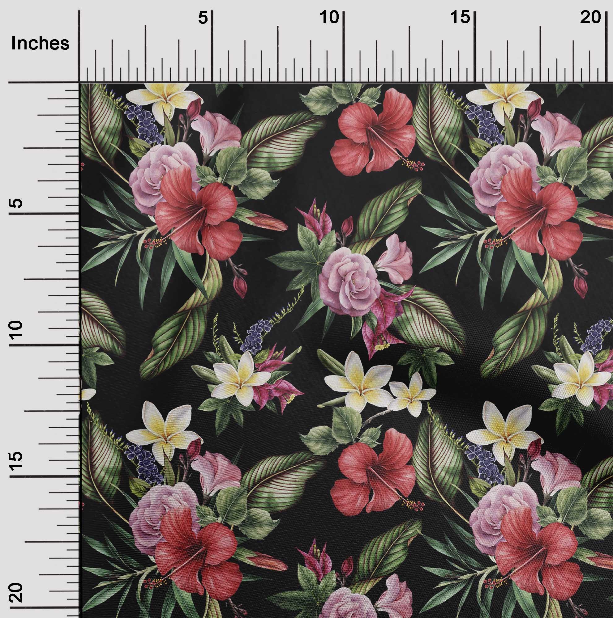 

oneOone Cotton Flex Dusty Purple Fabric Floral & Leaves Tropical Quilting Supplies Print Sewing Fabric By The Yard 40 Inch 42 Inch Wide - Viscose Chiffon чорний
