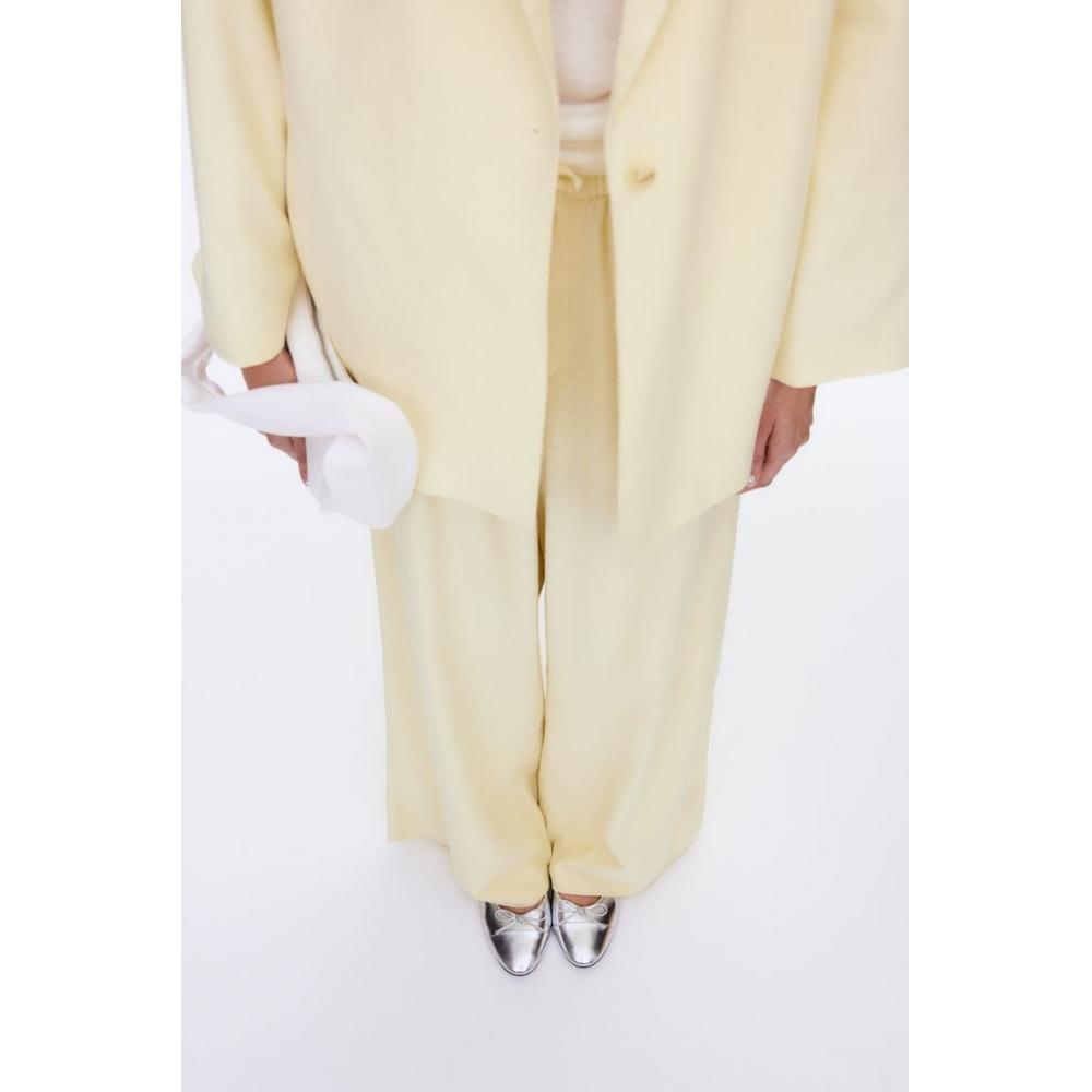 

Широкие брюки без застежек HM Светло-желтые