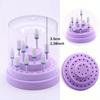 1pc Nail Drill Bit Holder XC Grit Tapered Bits Acrylic Cover Box Manicure Pedicure Nail Art No Scent Machine Accessory Tool Kit