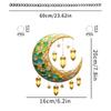1pcs Ramadan Window Door Sign Hanging Decoration-Eid Mubarak & Happy Mawlid Al Nabi  Ramadan 2D Acrylic Festival Decoration
