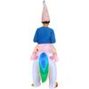 Adult Kids Colorful Unicorn Inflatable Costume Carnival Halloween Funny Cute Performance Dress For Child Fancy Suits