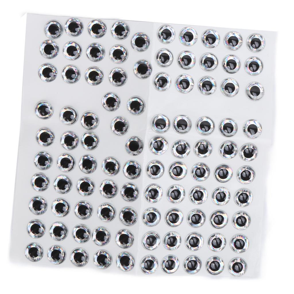 100Pcs Fish Eyes Stickers Artificial Simulation Fake Fishing Eyes Accessories for DIY Lures Making