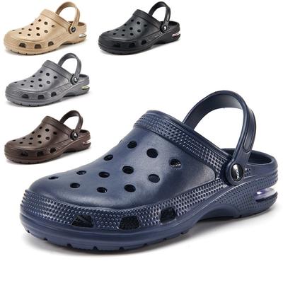 New Men's Hole Shoes Beach Shoes Summer Personalized Bag Head Drag Fashion Outer Wear Soft-soled Slippers Air Cushion Sandals