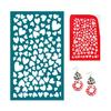 Heart Silk Screen Stencil Clay Silkscreen Print for DIY Printing Earring Scraper