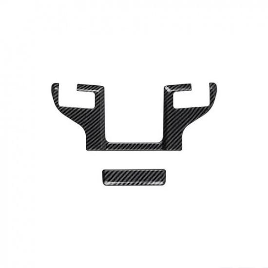 Carbon Center Console Button Cover Trim For Toyota Grand Highlander 2024 2025