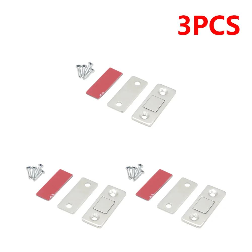 Magnetic Cabinet Catches Magnetic Door Stop Ultra Thin Drawer Magnet Catch Hidden Door Closer Adhesive Cabinet Latch for Kitchen