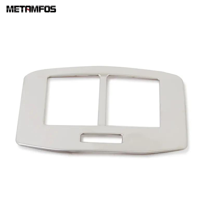 For Volkswagen VW T-ROC TROC 2018- 2024 2025 Steel Rear Seat Air Condition Vent Outlet Cover Trim Accessories Car Styling