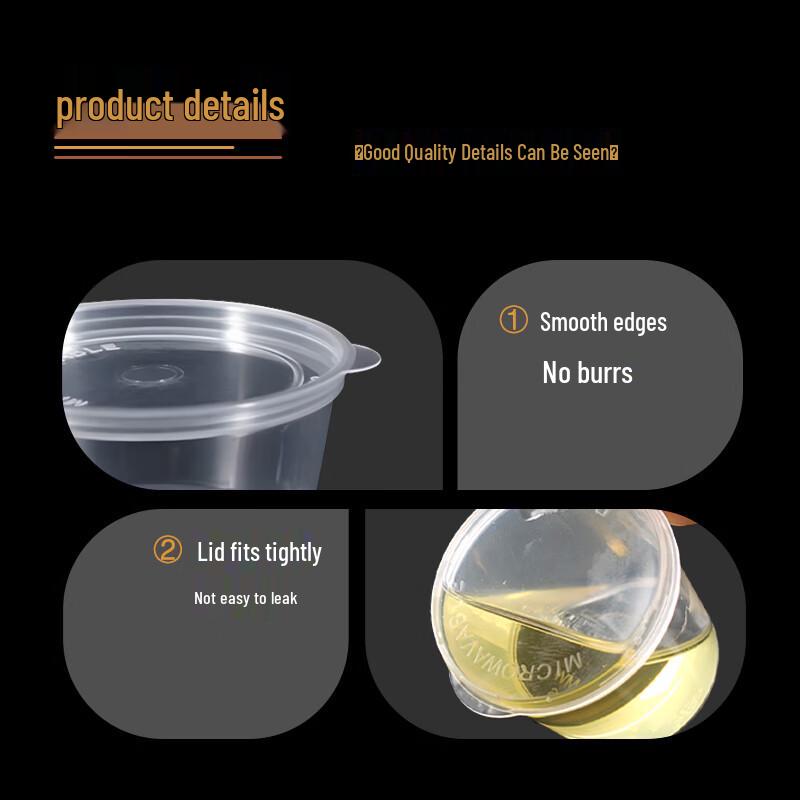 Disposable Microwavable Food Container with Integrated Sauce Cup