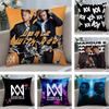 M-Marcus En M-Martinus Kussenhoes Pluche Stof Zacht Dubbelzijdig Bedrukt Bank Warm Winter Huis Kinder Cadeau Kussensloop