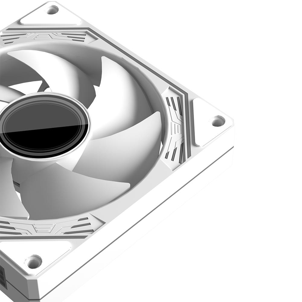 120mm Case Fan Cooler 5V 3Pin ARGB 12V 4PIN PWM Chassis Fan (White Forward) #C