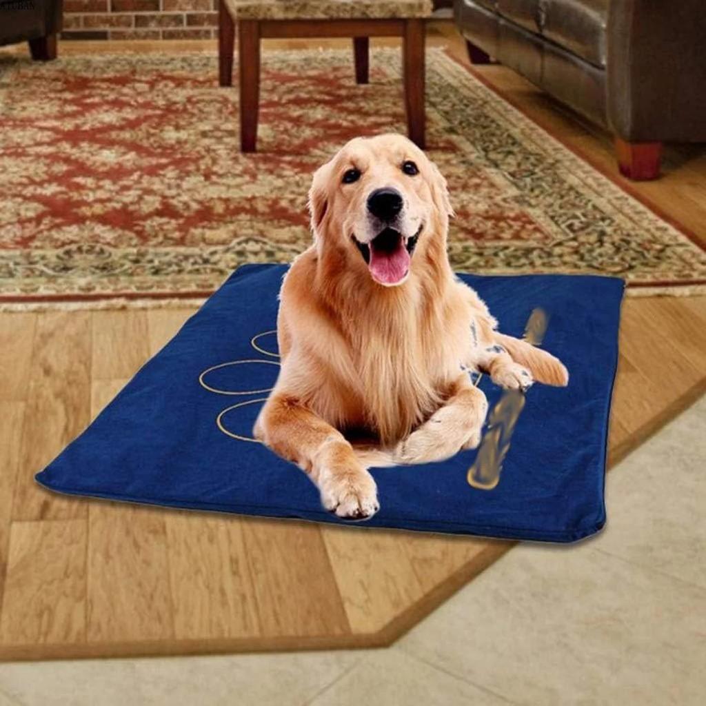 PET Dog Heating Pad,Indoor Pet Heating Pads for Cats Dogs with Chew Resistant Cord, Long-Time Working Electric Pet Heated Mat