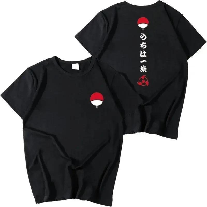 

2024 Kid Boy Girl New Mens Womens Nine Tailed Fire Tshirt Shadow Ninja Short Sleeve Anime Surrounding Fashion Trend Top Summer 4XL