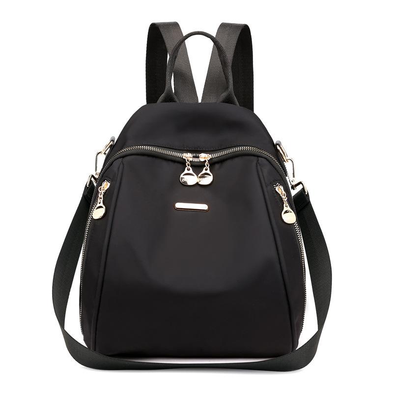 

Backpack 2026 New Women s Oxford Cloth Casual Fashion Printed Travel Trend Small Backpack ONE SIZE чёрный