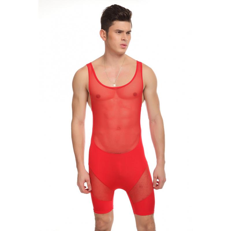 Men's Nylon & Mesh Sexy Stylish Comfortable Jumpsuit