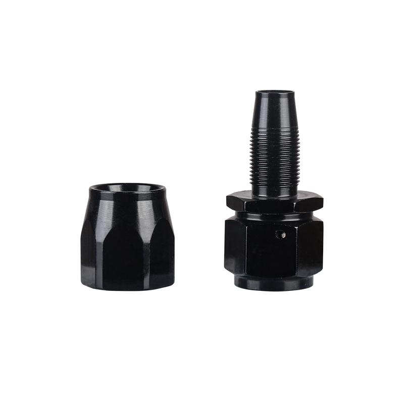 4/6/8/10/12 AN Hose Ends Fitting Aluminium Black AN Fittings Adapter Oil Fuel Pipe Reusable Fitting End 0/45/90/180 Degree