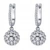 Elegant S925 Earrings With Large English Zircon, Long Hanging