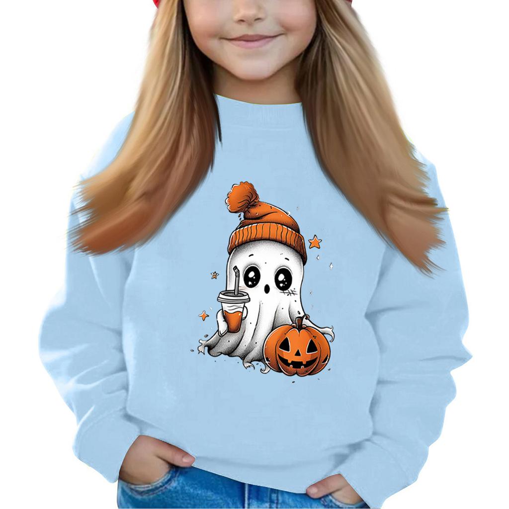 Halloween Dag Jenter Rund Hals Gensere For Barn Trykte Baby Topper