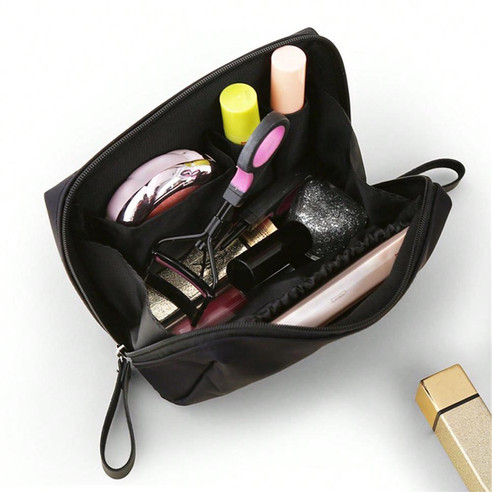 

1 шт. Косметичка для сумочки, портативная, водонепроницаемая, сумка для косметики, сумка для помады, дорожная косметичка для девочек, женщин чёрный
