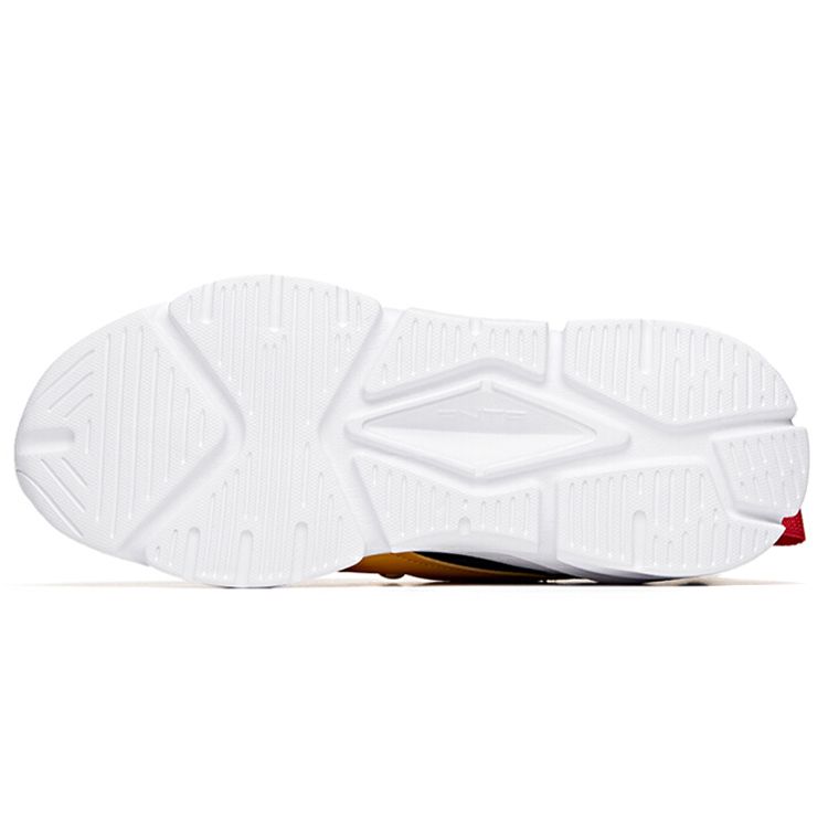 Anta Comfortable Shock Absorbing Non-Slip Wear-Resistant Breathable Lightweight Low-Top Casual Shoes Men sneaker White Yellow Red 912038820-2