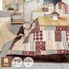 JEMA Gemma Kotatsu Futon, Thick Kotatsu Comforter, Square, Single Comforter, Thick, Reversible, Moisture-Wicking, Heat-Generating, Fluffy, Flannel Mat