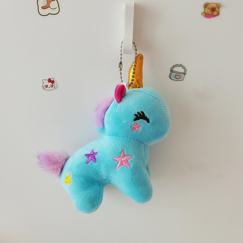 Unicorn Doll Pendant Cute School Bag Hanging Ornament Wedding Gift Children's Toy Claw Machine Keychain
